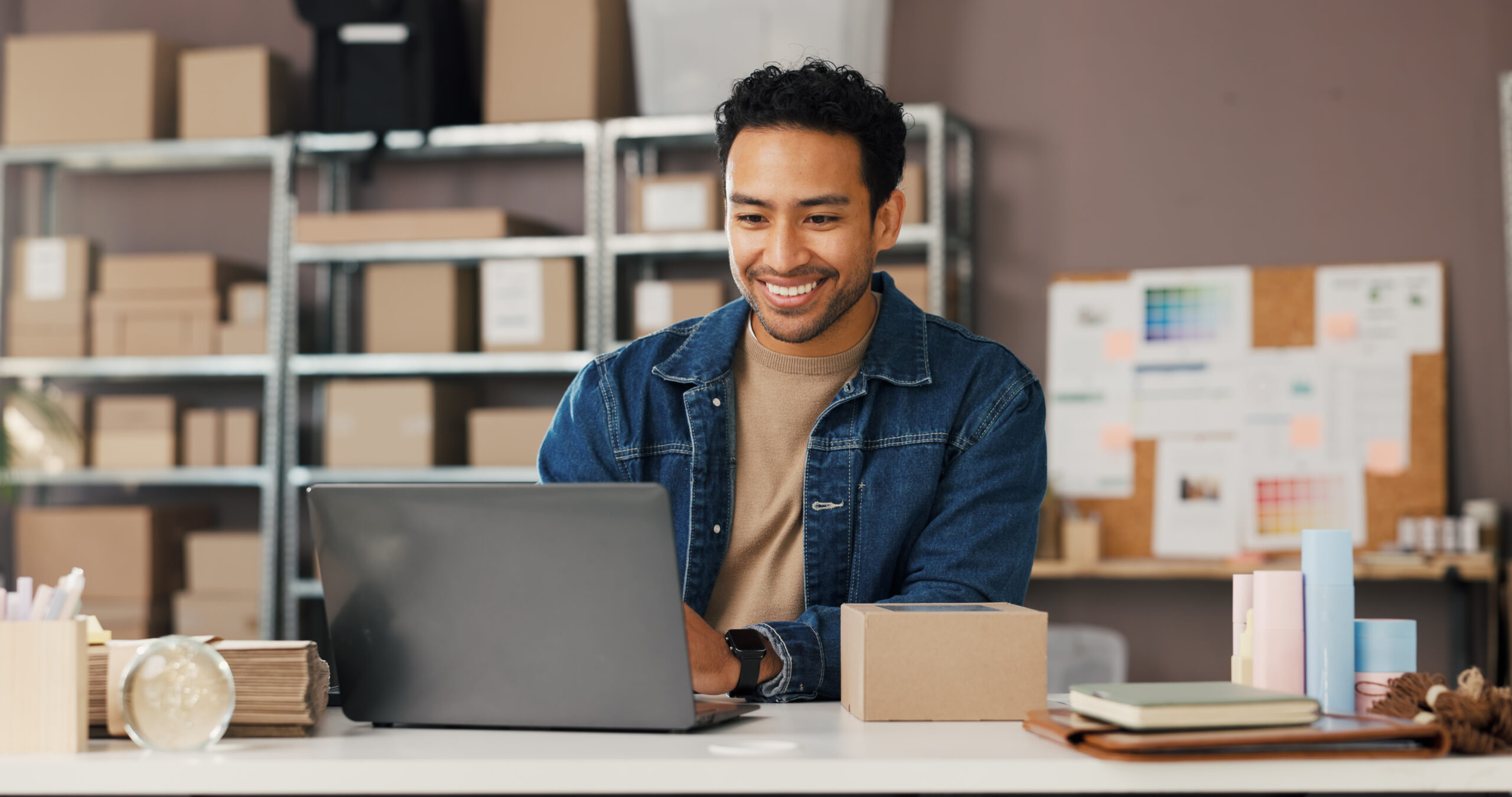 Small business owner focused on running his business